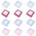 thumbnail image 1 of FFIY Jewelry Gift Box Set, 12Pcs 3.5x3.5x0.7 Inch Cardboard Small Jewelry Boxes Gift Packaging Boxes for Bangle Bracelet Necklace, Random Color, 1 of 7