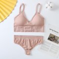 thumbnail image 2 of Women's Soft Padded Bralette Lingeire Set Sports Bra Sets 3 pcs, 2 of 4