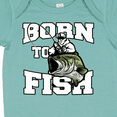 thumbnail image 4 of Inktastic Born to Fish Boys or Girls Baby Bodysuit, 4 of 5