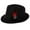 Black, variant on Ladies Men Fedora Hat Felt Hat Feather Wool Film Sun Hat Panamahut hut . Black