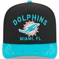 thumbnail image 2 of Youth New Era  Black/Aqua Miami Dolphins 2025 NFL Draft A-Frame 9FIFTY Snapback Hat, 2 of 5