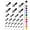 Black, variant on Sword Blade Fighter Fantasy Weapon Water Resistant Temporary Tattoo Set Fake Body Art Collection - Orange