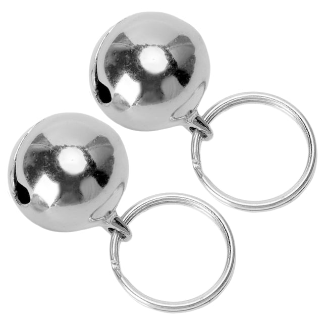Pet Bells, Pets Copper Bells Sturdy -plated With Key Ring For Outdoor Silver