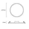 thumbnail image 3 of Estevez luminario LED empotrable FLAT DECO CCT, 25 Watts, 3 temperaturas, regulable, negro, 3 of 6