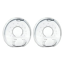 XIRQI Silicone Breast Milk Collector Cups, Reusable Leak-Proof Nursing Essentials for Moms, Wearable Discreet Design for Comfortable Breastfeeding 2Pcs Clear