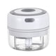 thumbnail image 5 of Mini molinillo de ajo eléctrico portátil, picadora de alimentos, picadora de condimentos, picadora de especias, color blanco Yuarrent HA001023-01B, 5 of 7