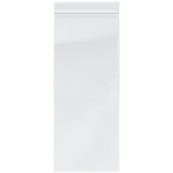 Plymor 5" x 12" (Pack of 100), 2 Mil Zipper Reclosable Plastic Bags