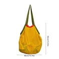 thumbnail image 4 of Blateno Cotton Lined Mesh Shoulder Tote Bag Bohemian Breathable Net Shopping Grocery Bag Large Capacity Handbag Portable Beach Travel Camping Daily Errands Handbag, 4 of 7