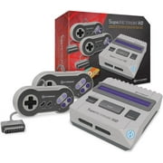 Hyperkin SupaRetroN Gaming Console with 2 Black Controllers, Grey