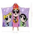 thumbnail image 2 of The Powerpuff Girls Wearable Blanket Cloak Arctic Velvet Hooded Blanket Soft Fuzzy Hoodie Blanket Cape for Adults Kids 60"x80", 2 of 8