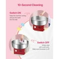 thumbnail image 3 of KFFKFF Electric Cotton Candy Machine, 1000W Commercial Floss Maker with 20.5 in Stainless Steel Bowl, Sugar Scoop, and Storage Drawer, Ideal for Home Use, Kids' Parties, and Family Gatherings, Red, 3 of 9