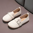 thumbnail image 2 of EnJoCho Fashion Spring Summer Children's Casual Shoes Girls' Leather Shoes Flat Sole Soft Comfortable Dress Shoes Toddler Cute Princess Casual Shoes Ballet Dance Shoes School Home Wear, 2 of 8