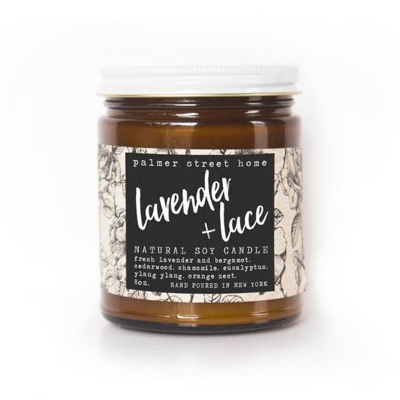 Lavender   Lace - Fine Soy Candle - 8oz