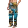 thumbnail image 6 of Gukieu Vintage Pickup Sunflower Dog Print Men's Home Trousers, Elastic Drawstring Home Pajamas Clothing Suitable for Adult Men-XX-Large, 6 of 6