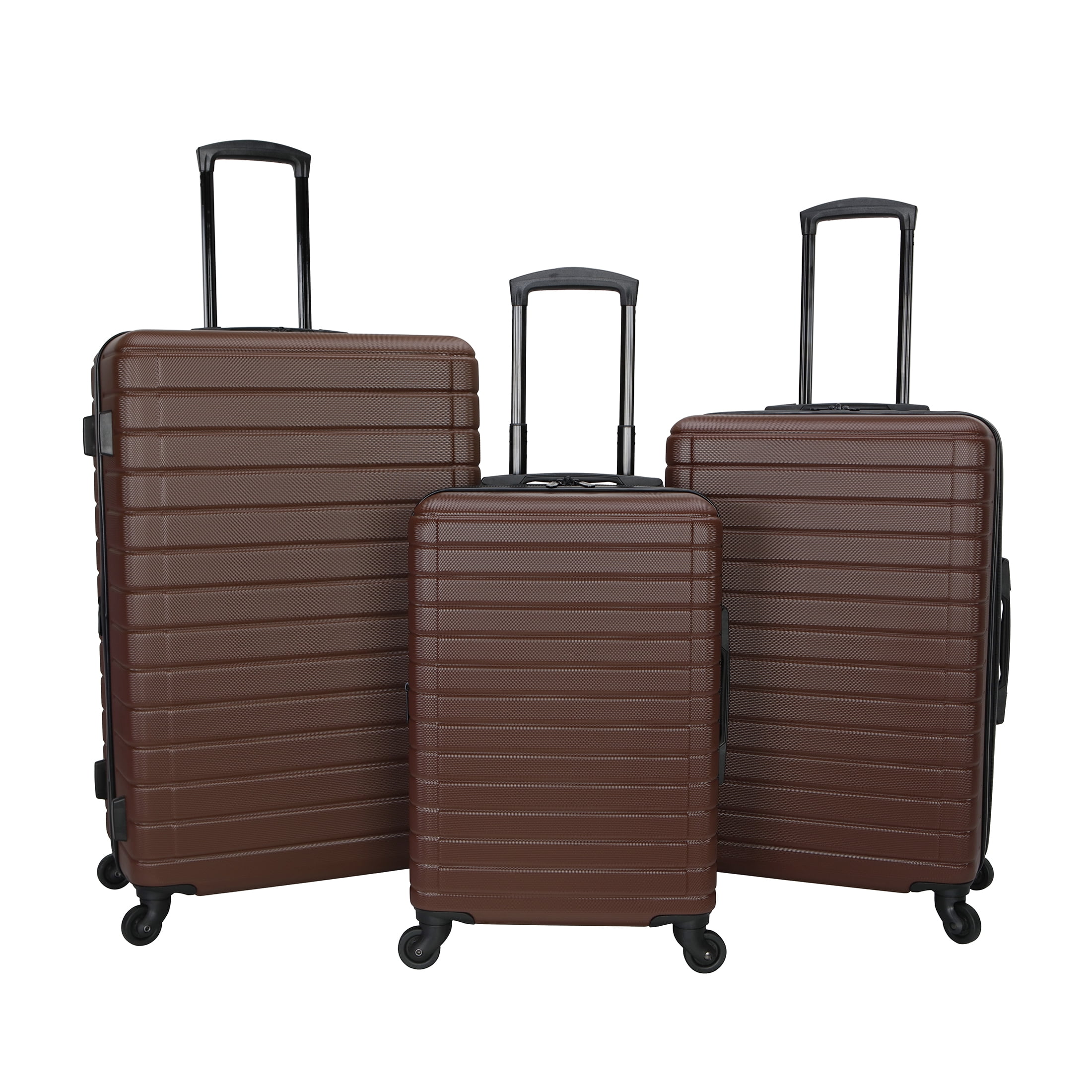 Protégé Brown Vacationer 20-inch Carry-on Expandable Hardside Luggage With 360-Spinner Wheels and Divider Pockets