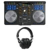 Hercules Universal DJ USB MIDI Bluetooth DJ Controller+Audio Technica Headphones