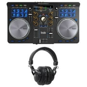 Hercules Universal DJ USB MIDI Bluetooth DJ Controller+Audio Technica Headphones