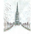 thumbnail image 2 of Kamdon Kreations 15x18 Black Ornate Wood Framed with Double Matting Museum Art Print Titled - Christmas Eve, 2 of 4