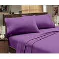 thumbnail image 1 of Italian Design 1800 Series Egyptian Comfort Super Soft Embroidery 4 Piece Sheet Set (Queen, Purple), 1 of 1