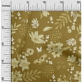 thumbnail image 2 of oneOone Polyester Spandex Dark Mustard Fabric Floral Diy Clothing Quilting Fabric Print Fabric By Yard 56 Inch Wide, 2 of 4