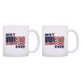 thumbnail image 1 of ThisWear Step Dad Mug Best Step Dad Ever US American Flag Mug Step Dad Mug 11 ounce 2 Pack Coffee Mugs USA, 1 of 4