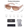thumbnail image 5 of Gafas de Sol SOJOS Trendy Y2K Rectangulares Polarizadas SJ2228 Rosadas, 5 of 5