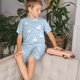 thumbnail image 4 of Balery Goose White Flowers Conjunto de Pijama Infantil de Manga Corta con Estampado – Ropa de Dormir de Algodón Suave-X-Large, 4 of 6
