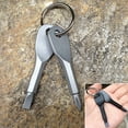 thumbnail image 3 of Visland 2 Keys Stainless Keychain Screwdriver Set Outdoor Multifunction Pocket Tool, 3 of 8