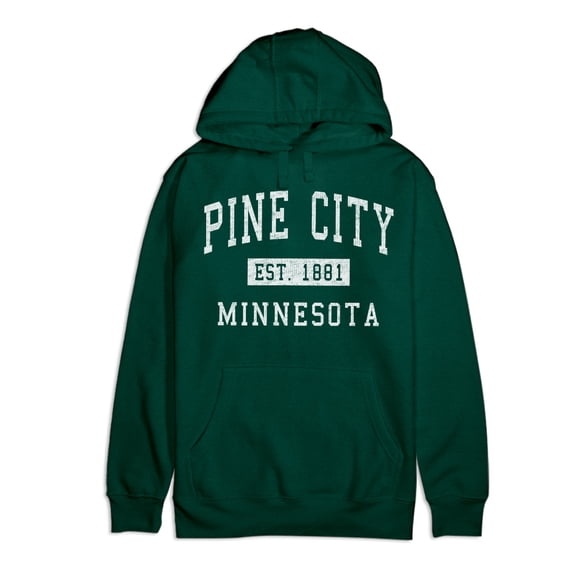Pine City Minnesota Classic Established Premium Cotton Hoodie