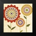 thumbnail image 2 of Charron, Veronique 15x15 Black Modern Framed Museum Art Print Titled - Fall Flowers I, 2 of 5