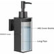 thumbnail image 3 of Dispensador de jabón de acero inoxidable, diseño clásico, bomba a prueba de óxido para uso diario en la cocina o el baño, acabado negro mate que realza cualquier espacio, 3 of 5