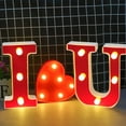 thumbnail image 4 of Fashion LED Subtitle Lamp LED Lamp Life Is Long Long Term Use Without Heat. Get The Decorative Effect LED Letter Lights Light Up Letters Standing Hanging Hang Loose Ornament, 4 of 7