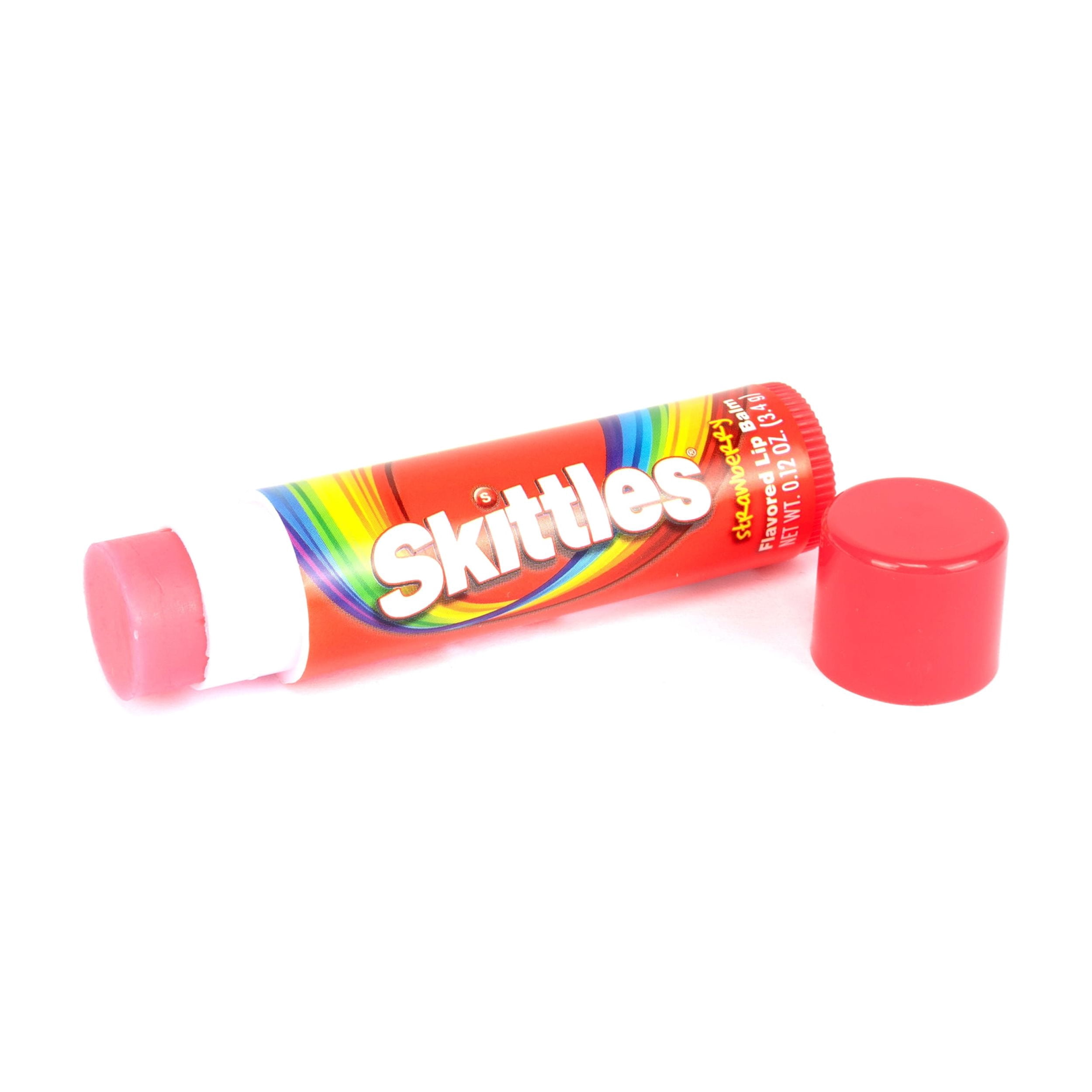 (6 pack) Taste Beauty, Skittles Flavored Lip Balm, .12 oz.