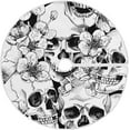 thumbnail image 1 of FMSHPON White Skull Xmas Christmas Tree Skirt Stand Mat for Holiday Party Decoration Indoor Outdoor 48 inches, 1 of 6
