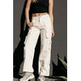 thumbnail image 6 of CALI1850 Women's Cali1850 Women's Modern Comfortable Tech Look Utility Pants With Ample Storage With Cargo Pockets, 6 of 7