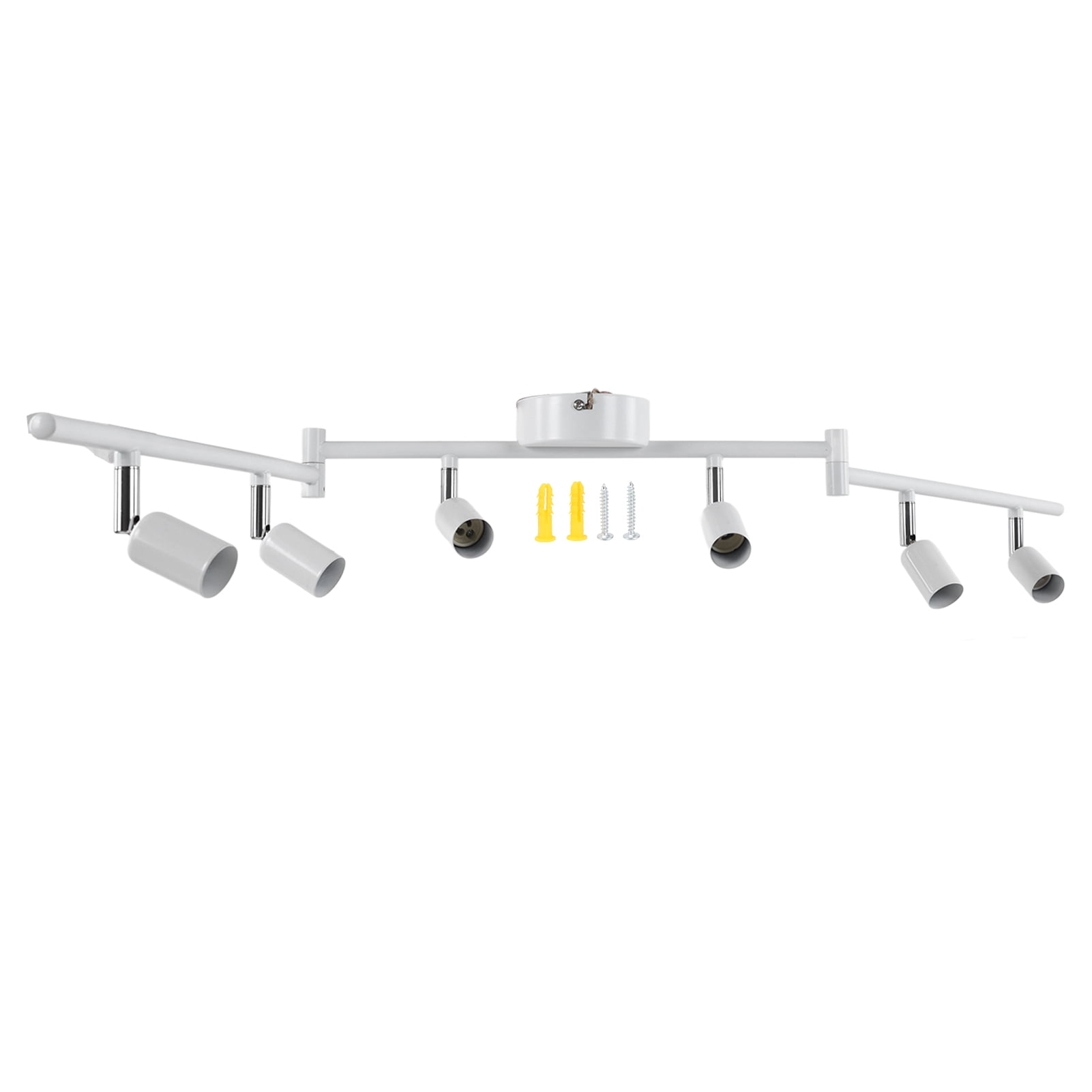 OTVIAP 1969 Inches White Finish Rotatable Head Flexible Track Lighting Sets