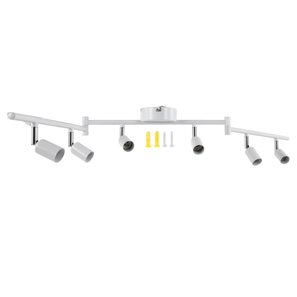 Track Lighting Kit, Easy Installation Rotatable Track Light For Kitchen For Living Room White