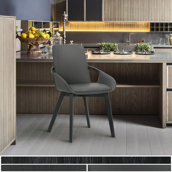 Greisen Modern Gray Wood Dining Room Chair