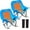 Blue-Heated-2pack, variant on MOPHOTO Oversized Heated Rocking Camping Chair Support 500 lbs,Portable 3 Adjustable Heating Levels,Folding Quick Setup,Compact Storage,Lawn Chair with Side Pockets for Outdoor(Heated)