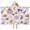 Halloween Cute Trick, variant on Halloween Cute Trick or Treat Characters Hooded Bath Towel,50"x30" for Ages 3 To 12 Kids, Quick Dry Lightweight Soft Microfiber Hood Beach Towel Cover Up for Kids