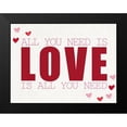 thumbnail image 2 of Allen, Kimberly 14x12 Black Modern Framed Museum Art Print Titled - All You Need is LOVE, 2 of 5