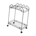 thumbnail image 4 of Marco de soporte para bolsa de basura portátil con ruedas, soporte para bolsa de hojas multiuso, soporte para bolsa de basura para acampar, patio de, 4 of 7