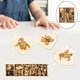 thumbnail image 4 of Materiales de bricolaje Adornos de madera para manualidades Piezas de madera Troncos pequeños de madera para 28 rejillas, 4 of 9