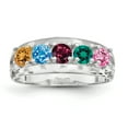 thumbnail image 2 of Sterling Silver Rhodium-plated Family Jewelry Mounting QXMR7/5SSM-10, 2 of 3