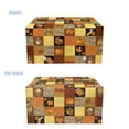 thumbnail image 4 of POLERO Tissue Box Cover PU Leather Car Tissue Holder Rectangular Waterproof Facial Paper Organizer Dispenser for Bathroom, Vanity Countertop, Tabletop, Thanksgiving Theme, 4 of 7