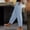 Sky Blue plus size elastic waist trousers with pockets a1, variant on Cagogo Women Plus Size Straight Elastic Waist Trousers with Pockets Casual Loose Cropped Pants Workout Lounge Beach Travel Trousers, Brown L