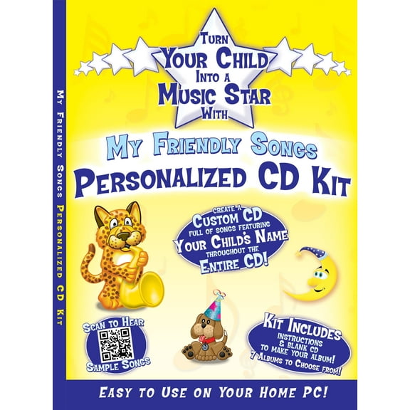 Friendly Songs Personalized Music CD Kit