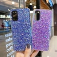 thumbnail image 2 of Galaxy S22 Ultra Glitter Case, Cute Sparkle Bling Shiny Slim Soft Reflective Clear TPU Rubber Bumper for Girl Women Protective Cover for Samsung Galaxy S22 Ultra (Purple), 2 of 15