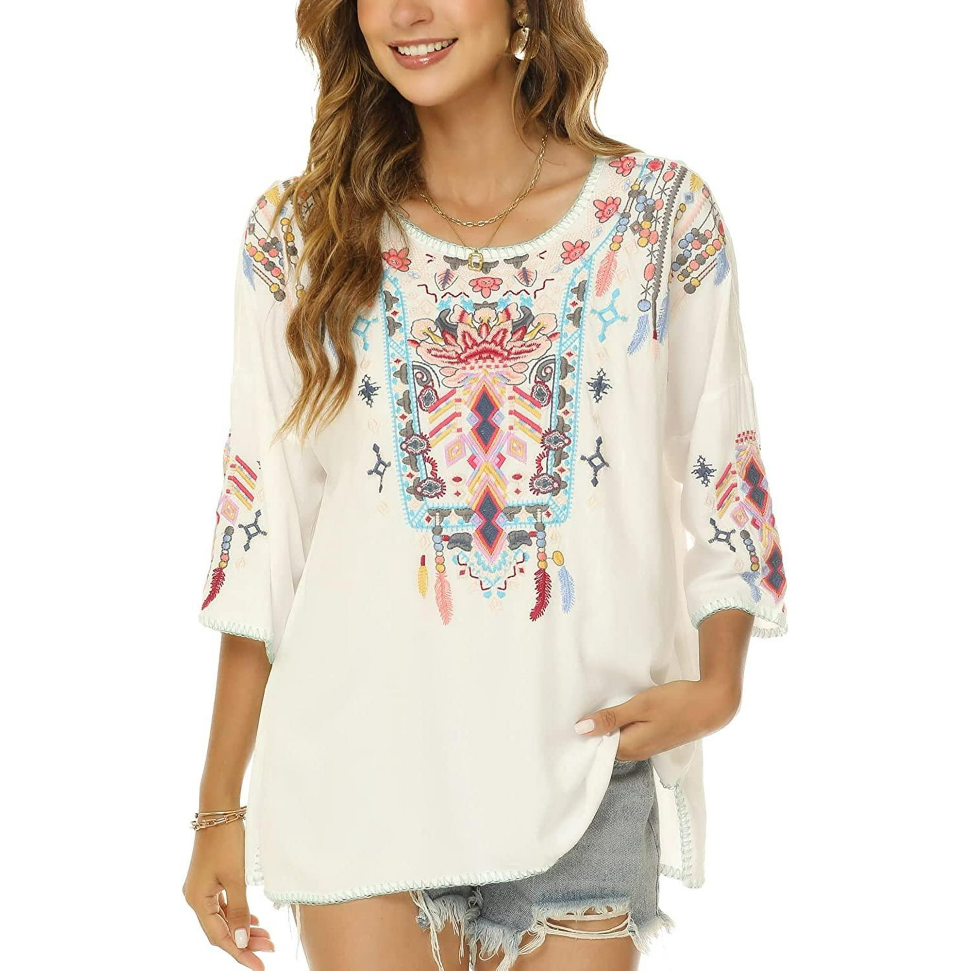 Mexican style blouses outlet