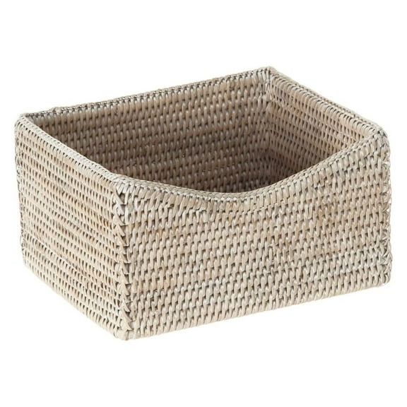 Drevy 1060080 La Jolla Shelf Basket, White-Wash